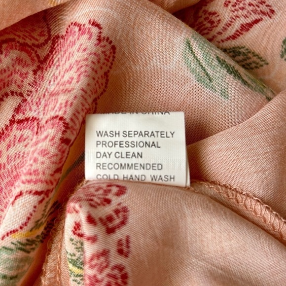 Jaase Endless Summer Bohemian Pink Floral Maxi Dress Smocked Halter Open Back M - Picture 16 of 16